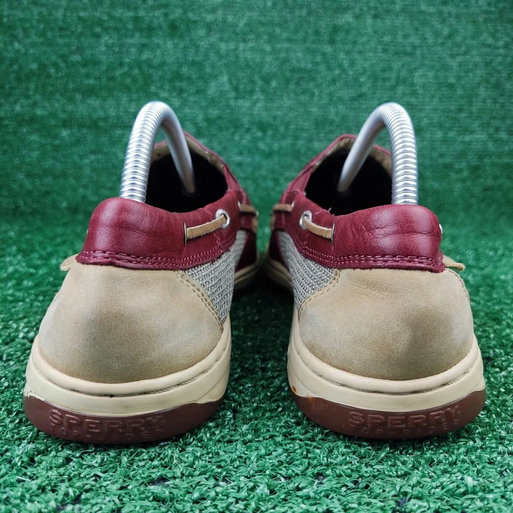 Sperry Boat Shoes Mens 10M Burgundy Billfish Slip On Loafers Leather 9617531